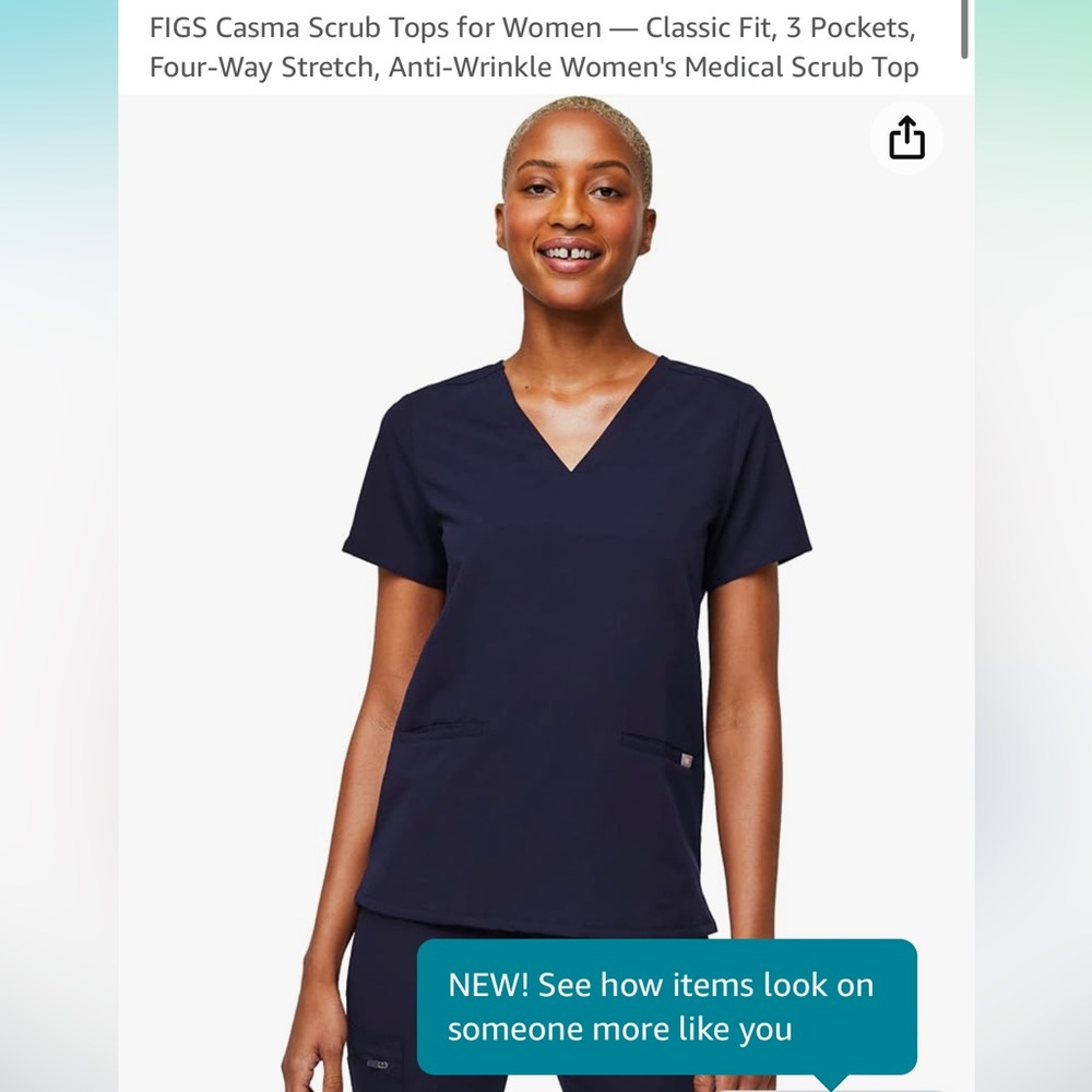 Figs Casma Scrub Top